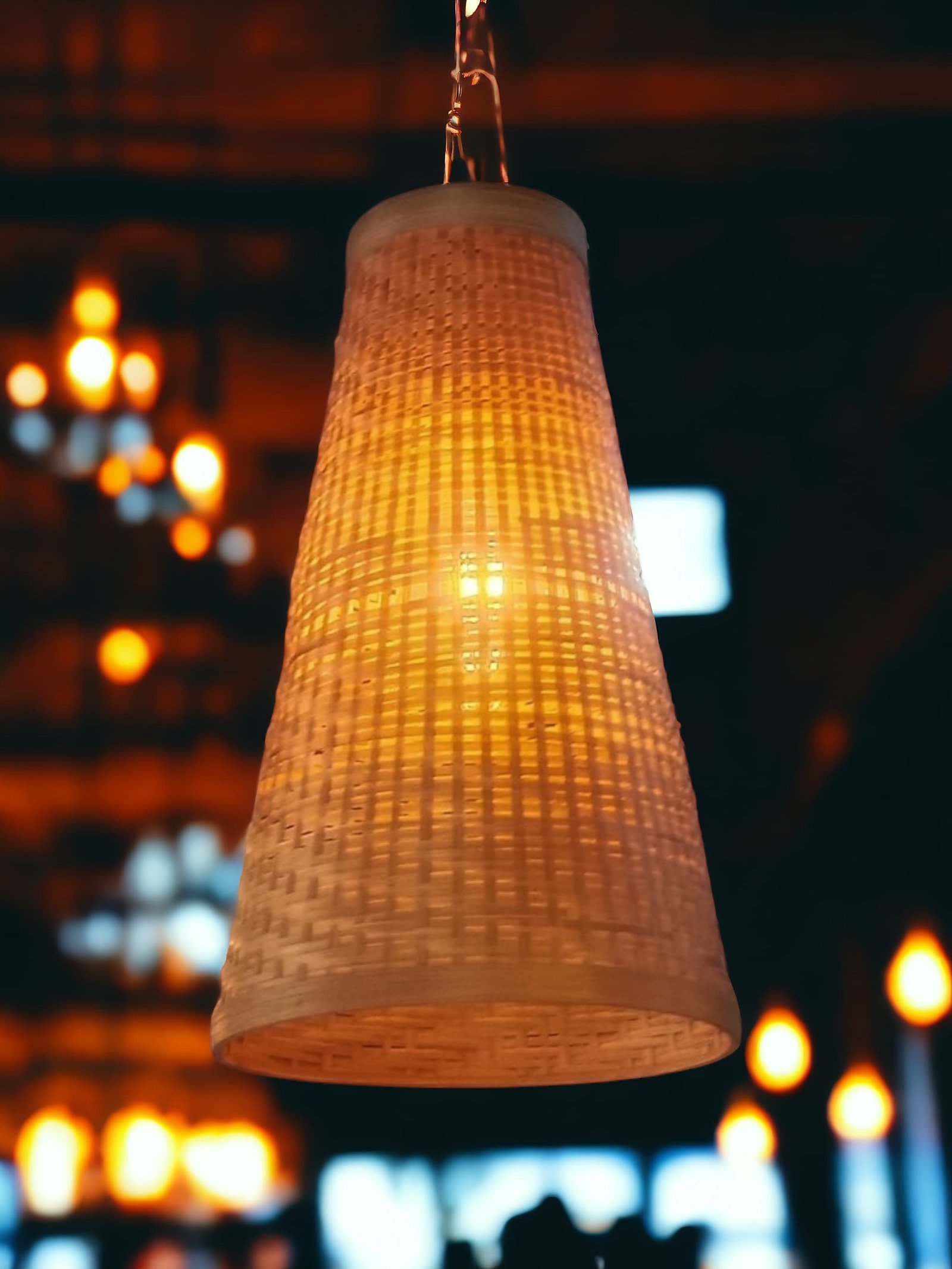 Bamboo Hanging Lamp Shades for Living Room/Balcony Ceiling Lights – Rustic Elegance for Any Space thumbnail 2